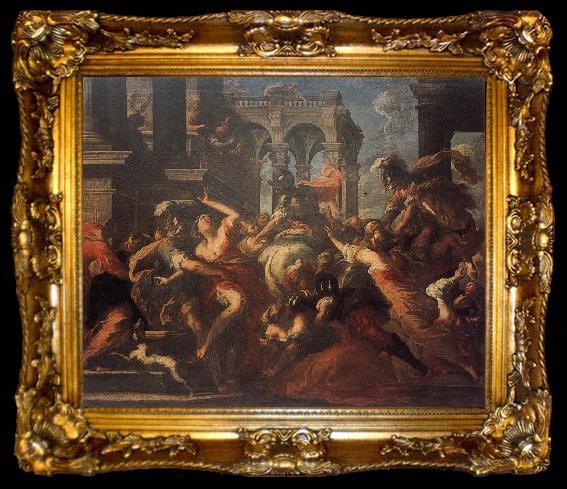 framed  CASTELLO, Valerio The Rape of the Sabine Woman, ta009-2